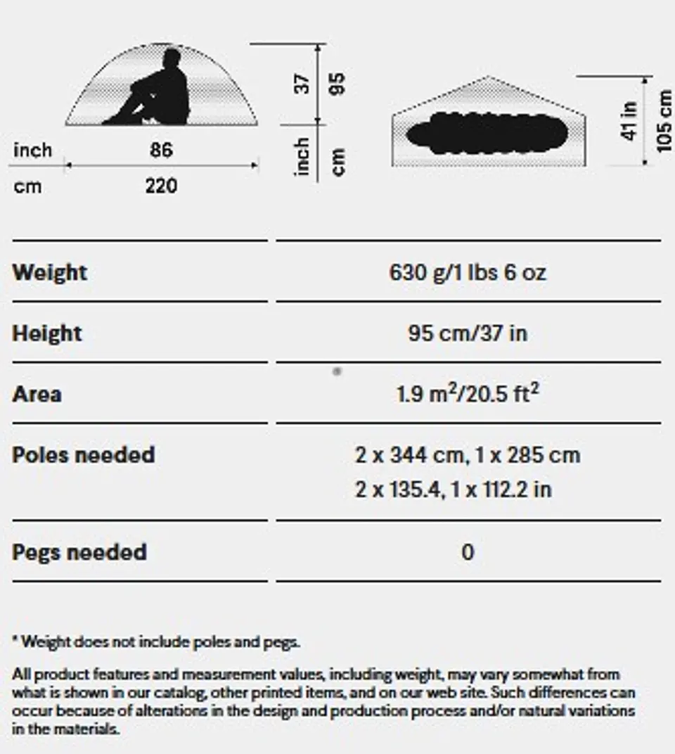 Carpa interior de Malla Soulo (no incluye varillas) Hilleberg 2
