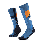 Calcetines Buff Lana Merino gruesos, caña extra alta Royal Blue 1