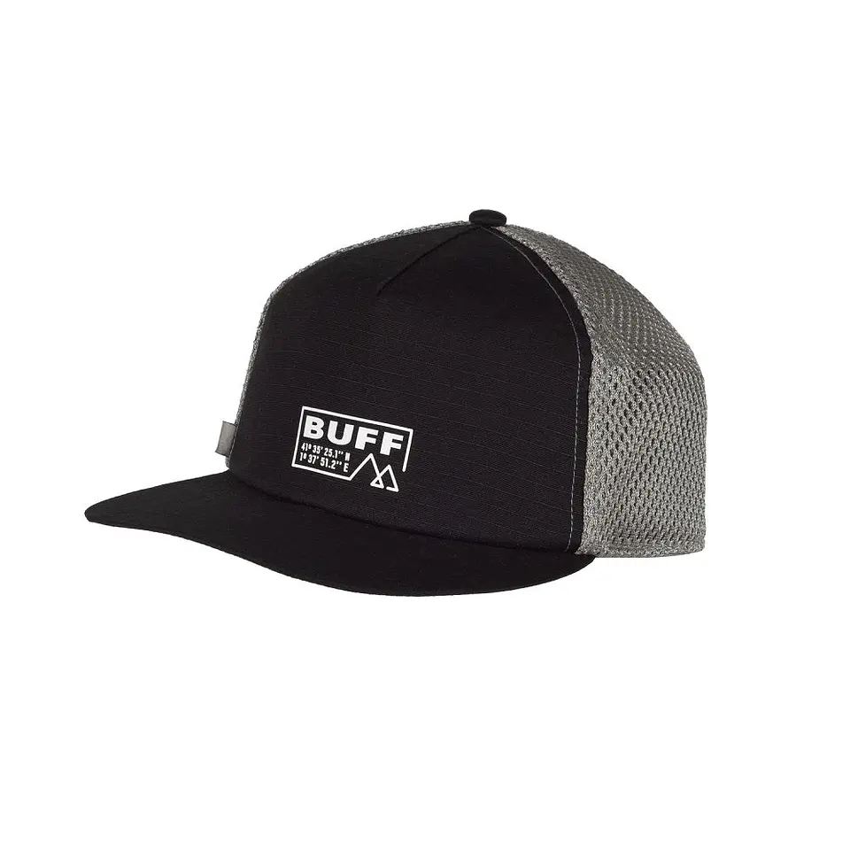 Jockey Pack Trucker Cap BUFF Solid Black 1