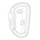Mosqueton Petzl Bm'D Triact-Lock 6