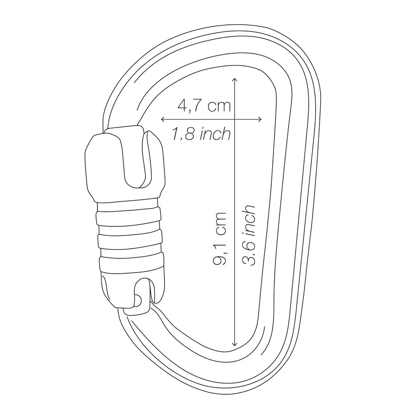 Mosqueton Petzl Bm'D Triact-Lock 6