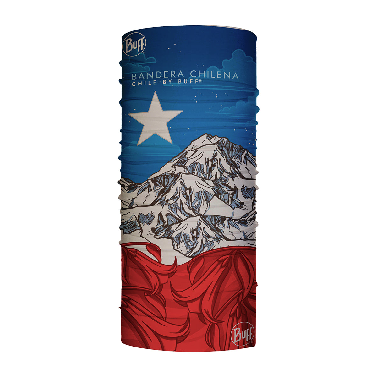 Tubular Original Ecostretch CHILE by BUFF® Bandera Chilena 1
