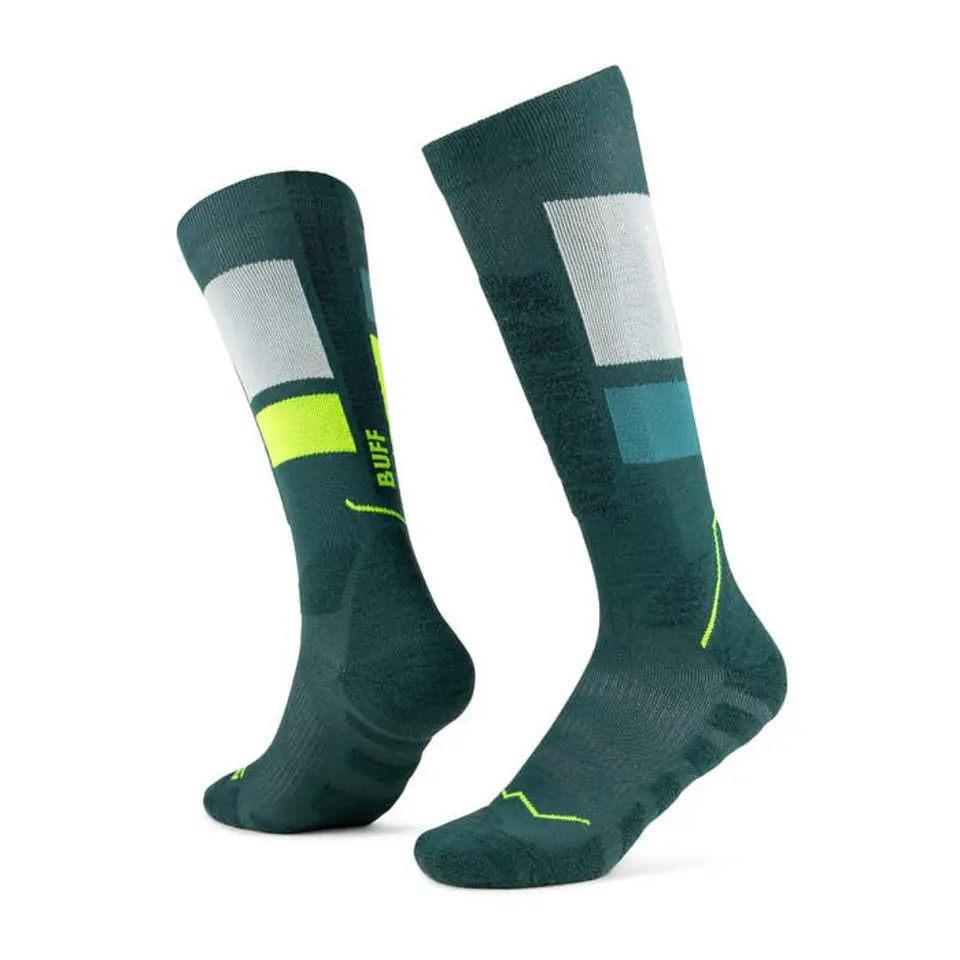 Calcetines Buff ThermoNet® caña extra alta Azul Verdoso 1