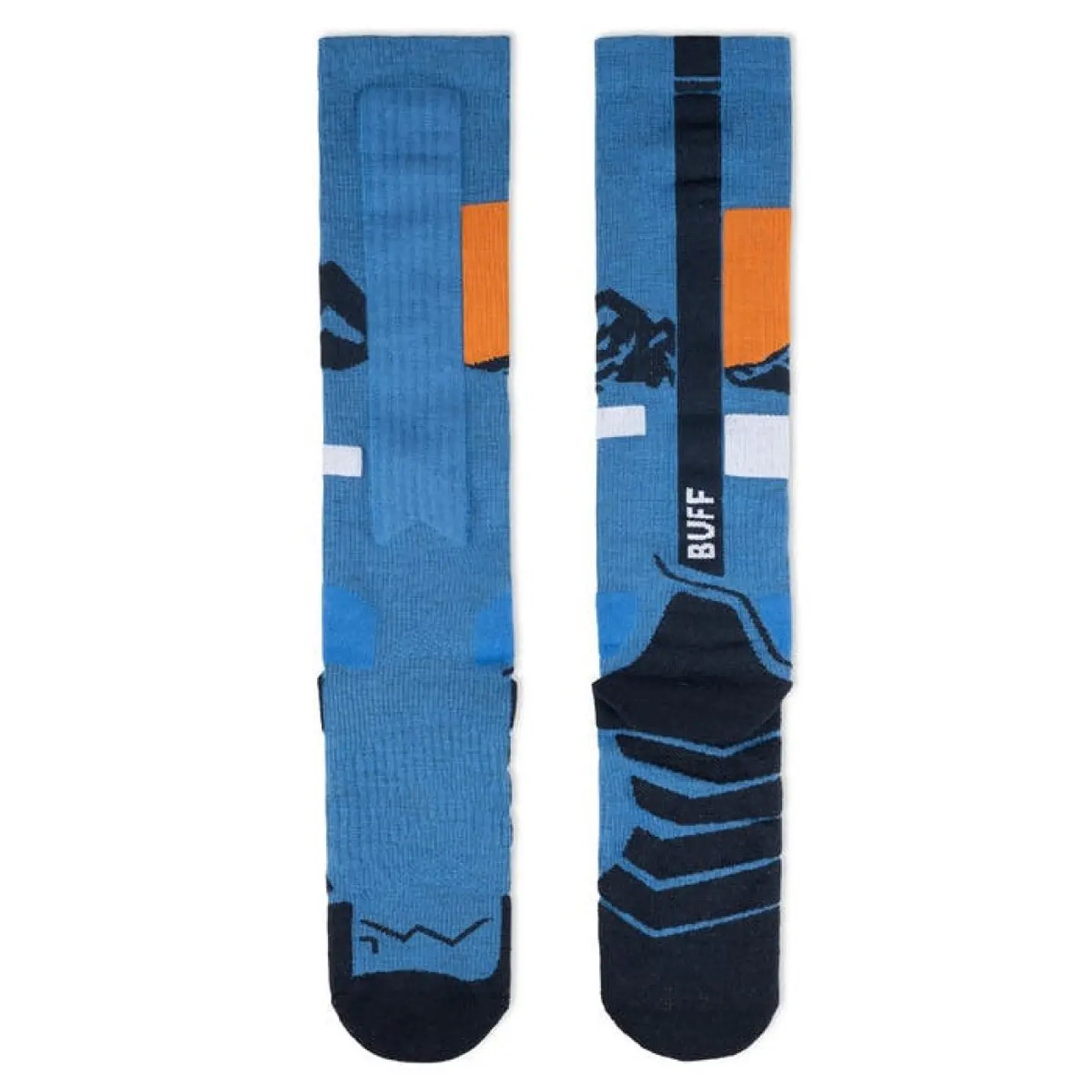 Calcetines Buff Lana Merino gruesos, caña extra alta Royal Blue 3