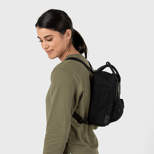 Mochila Fjällräven Kånken No. 2 Mini Negra 3