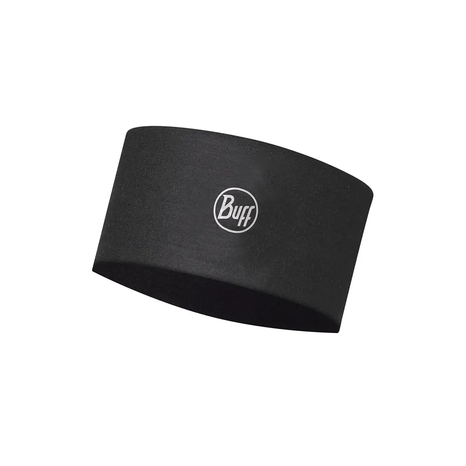 Cintillo Coolnet Uv® Wide Headband BUFF® Solid Black 1