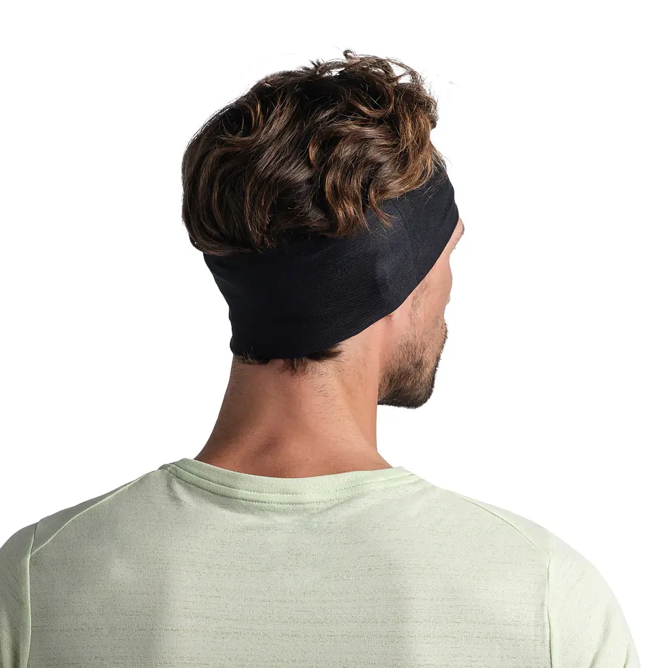 Cintillo Coolnet Uv® Wide Headband BUFF® Solid Black 2