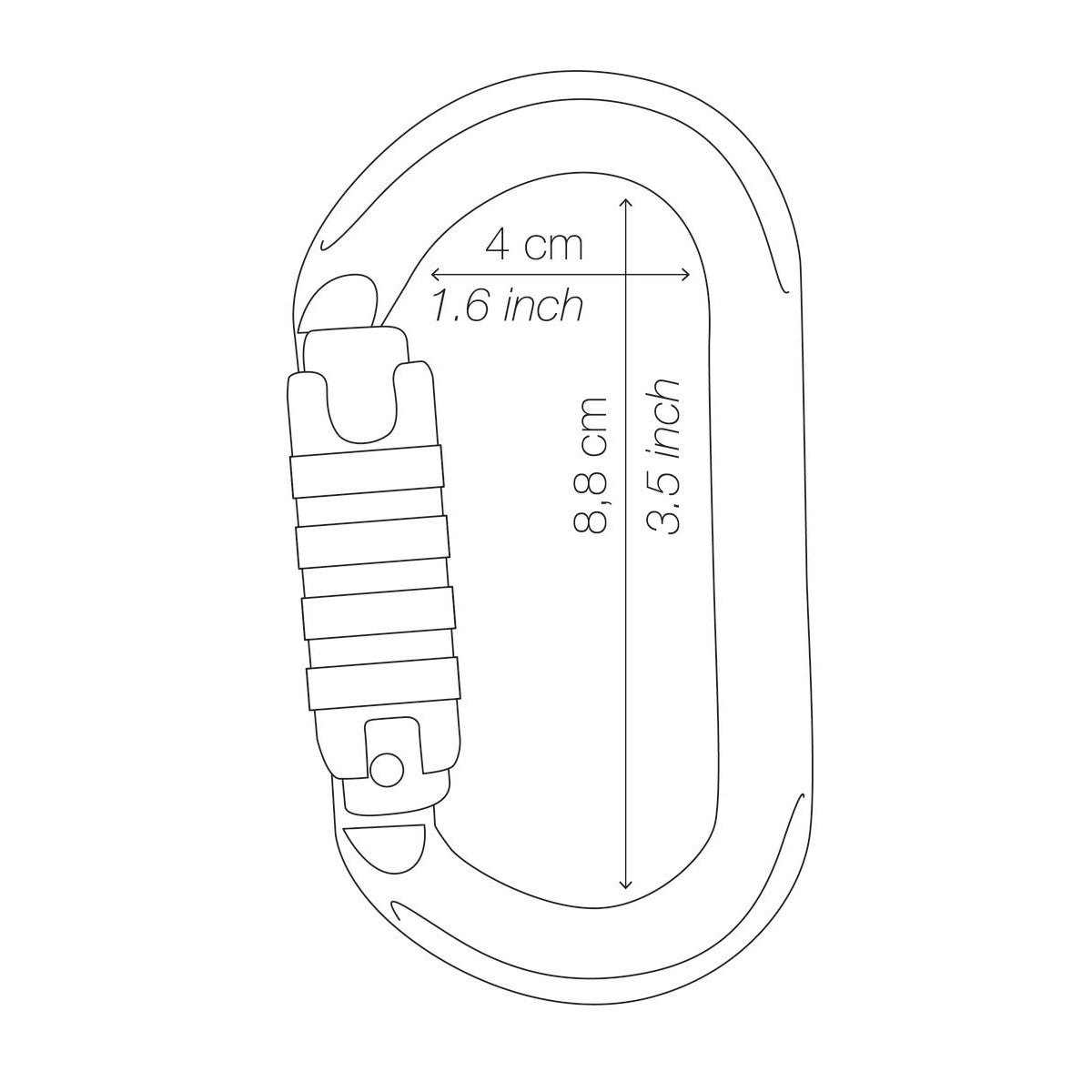 Mosquetón con seguro OK Petzl 11