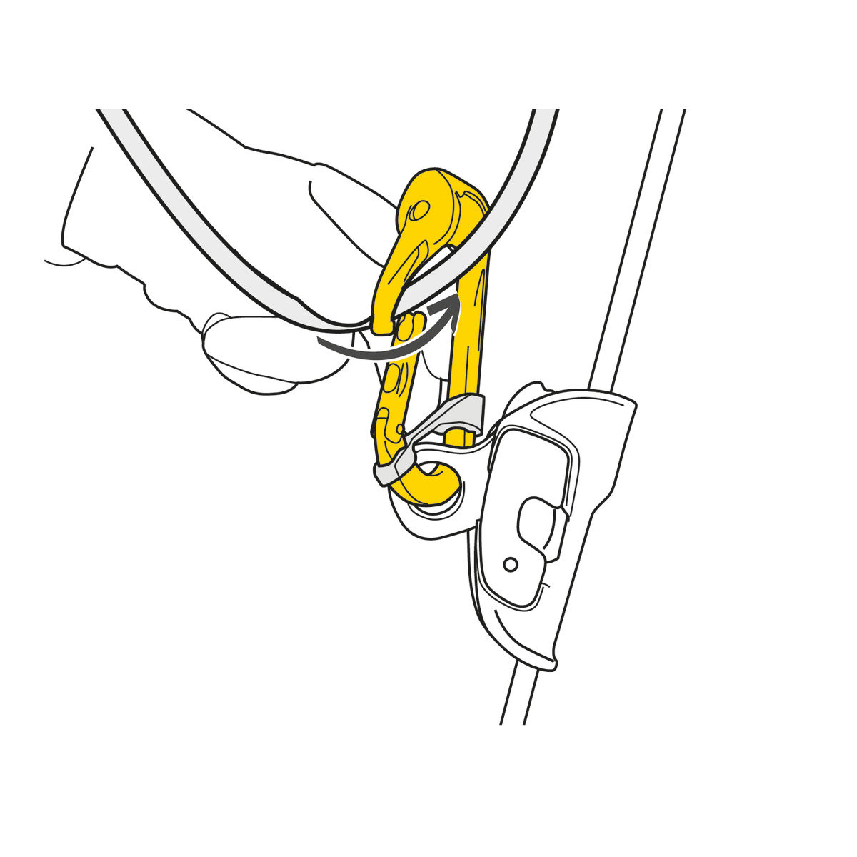 Mosquetón Polea Petzl Rollclip A 4