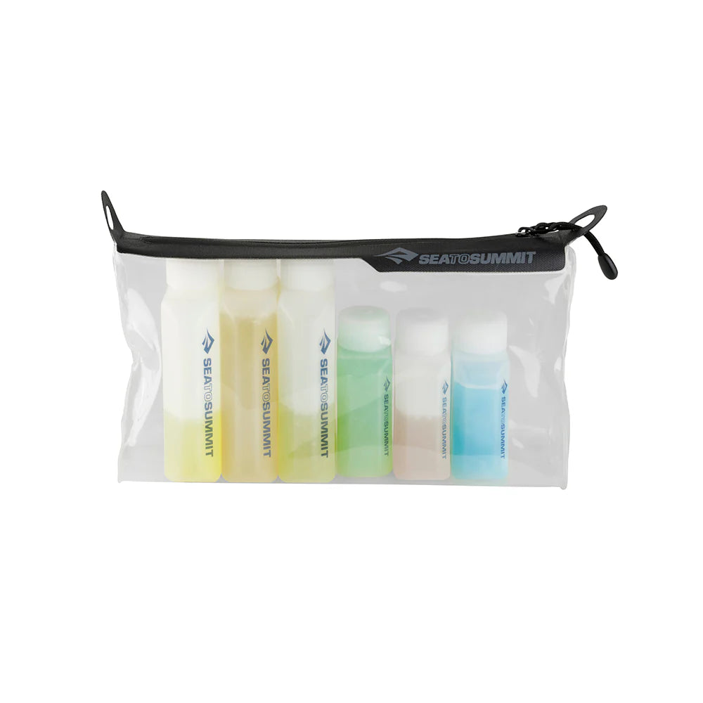 Bolsa de TPU transparente con cremallera y botellas Sea to Summit 1