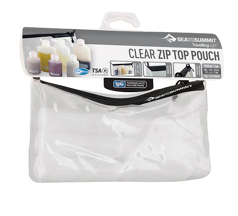 Bolsa de TPU transparente con cremallera y botellas Sea to Summit