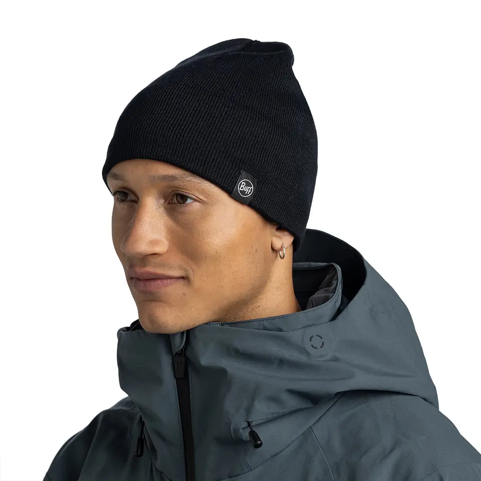 Gorro Tejido con banda de Polar BUFF® Lilon Short Black 4