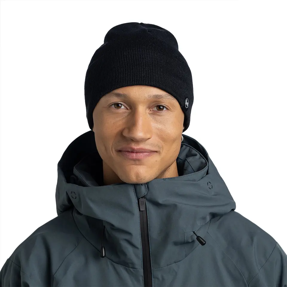 Gorro Tejido con banda de Polar BUFF® Lilon Short Black 5
