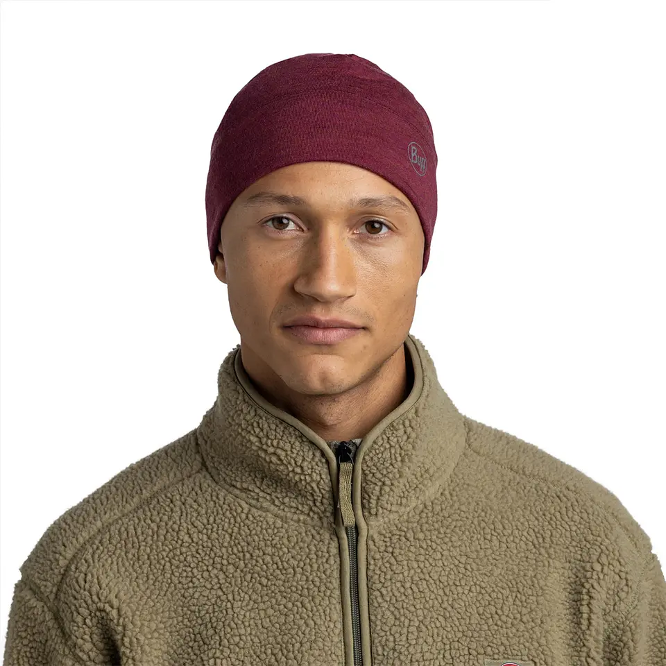 Gorro BUFF® Merino Midweight Melange Tempest Red 4