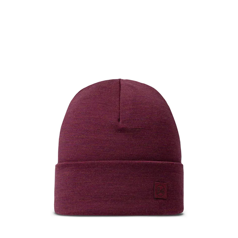 Gorro BUFF® holgado Merino Heavyweight Solid Tibetan Red 1