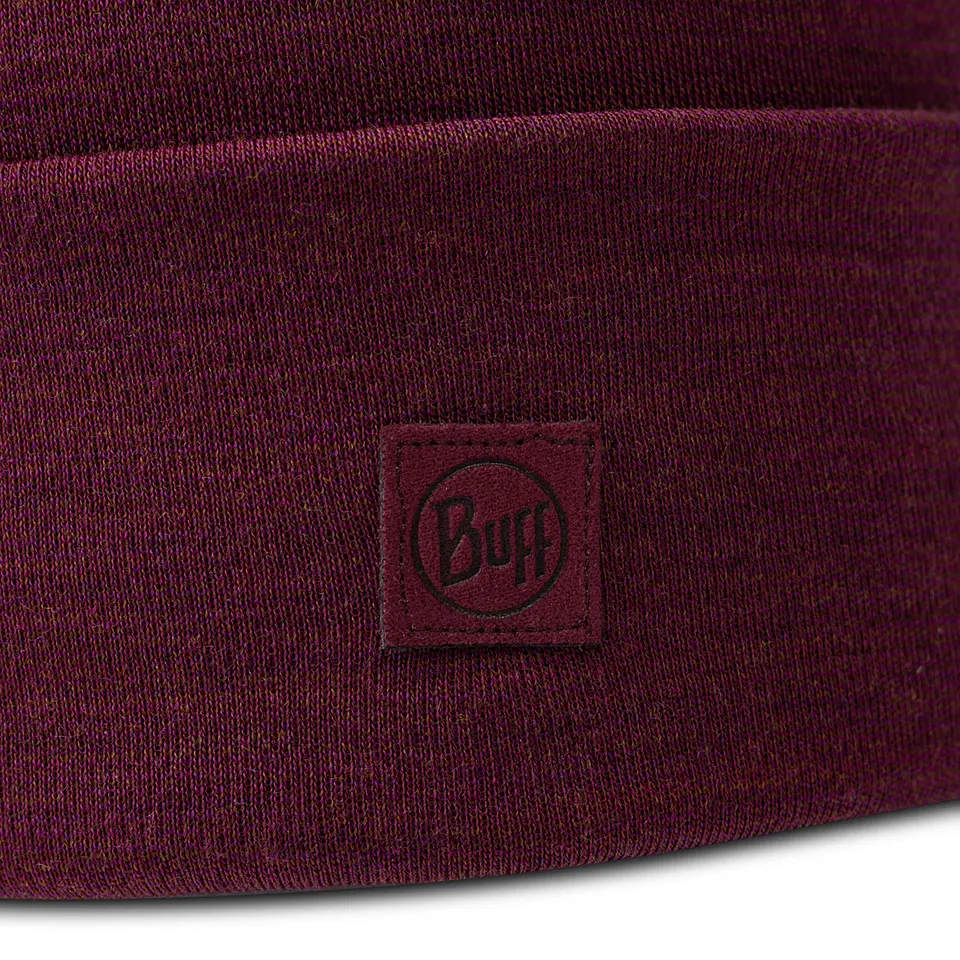 Gorro BUFF® holgado Merino Heavyweight Solid Tibetan Red 2