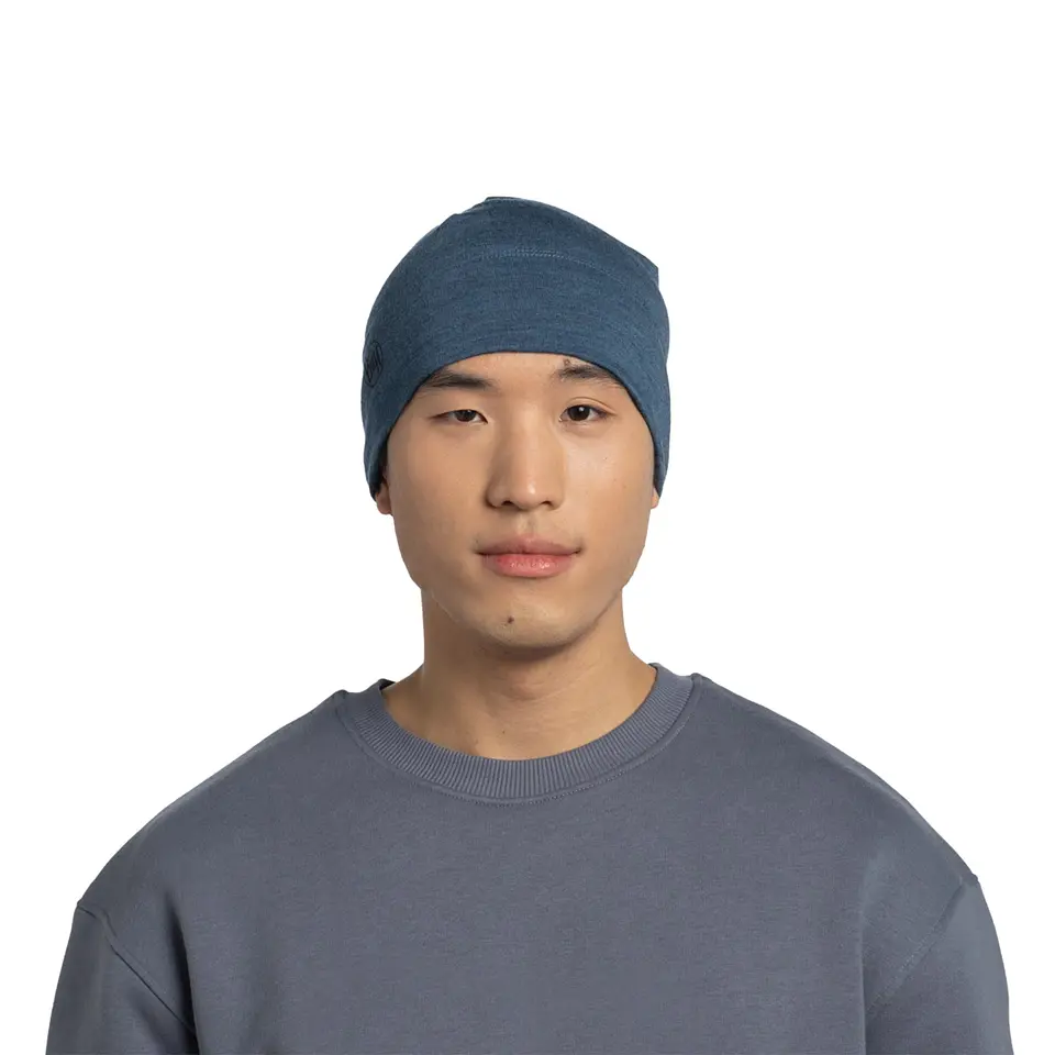 Gorro BUFF® Merino Midweight Melange Tempest Blue 4