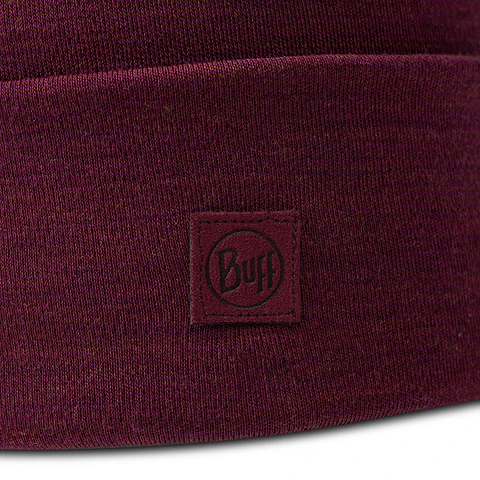 Gorro BUFF® holgado Merino Heavyweight Solid Tibetan Red