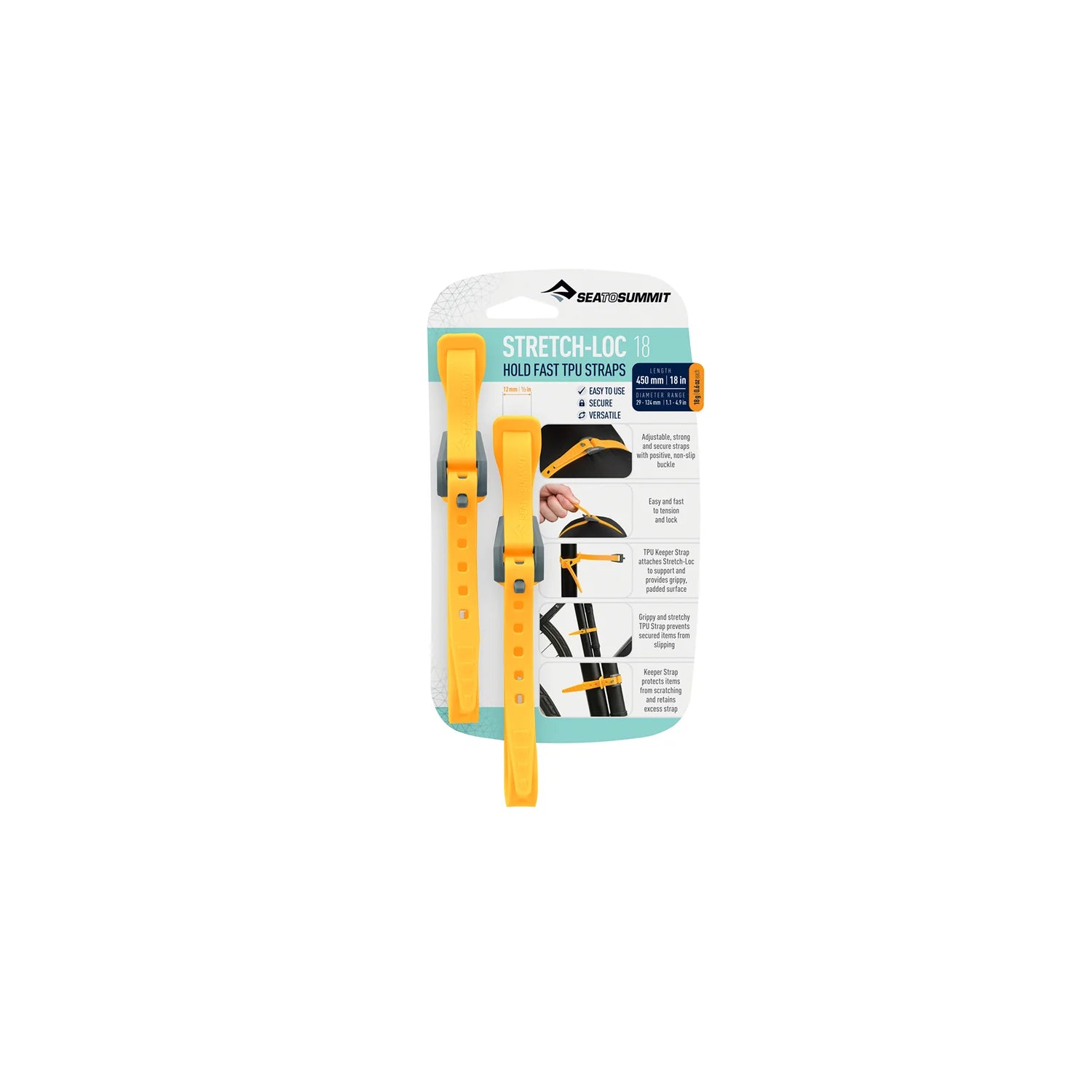Correas de TPU Stretch-Loc 12mm Sea to Summit (Paquete de 2u) 6