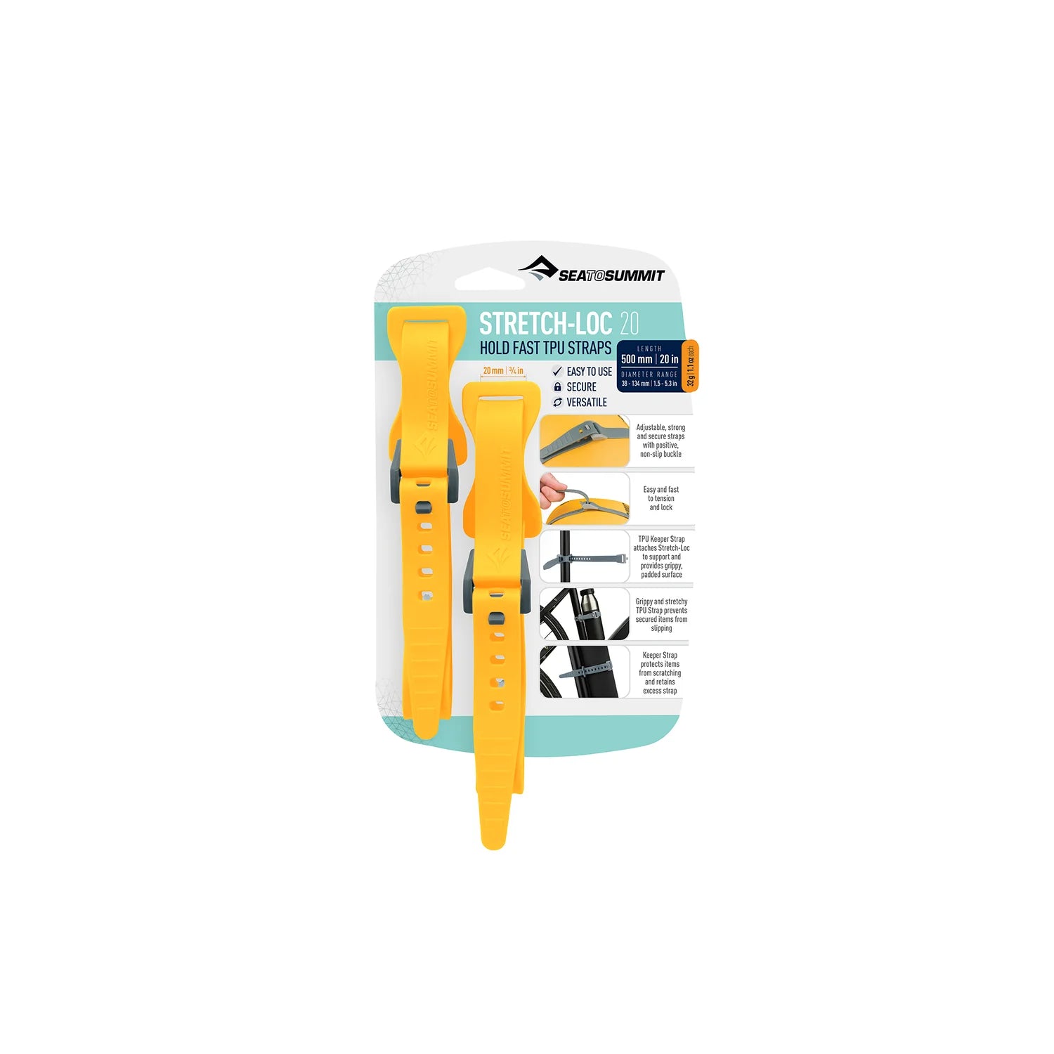 Correas de TPU Stretch-Loc 20mm Sea to Summit (Paquete de 2u) 2