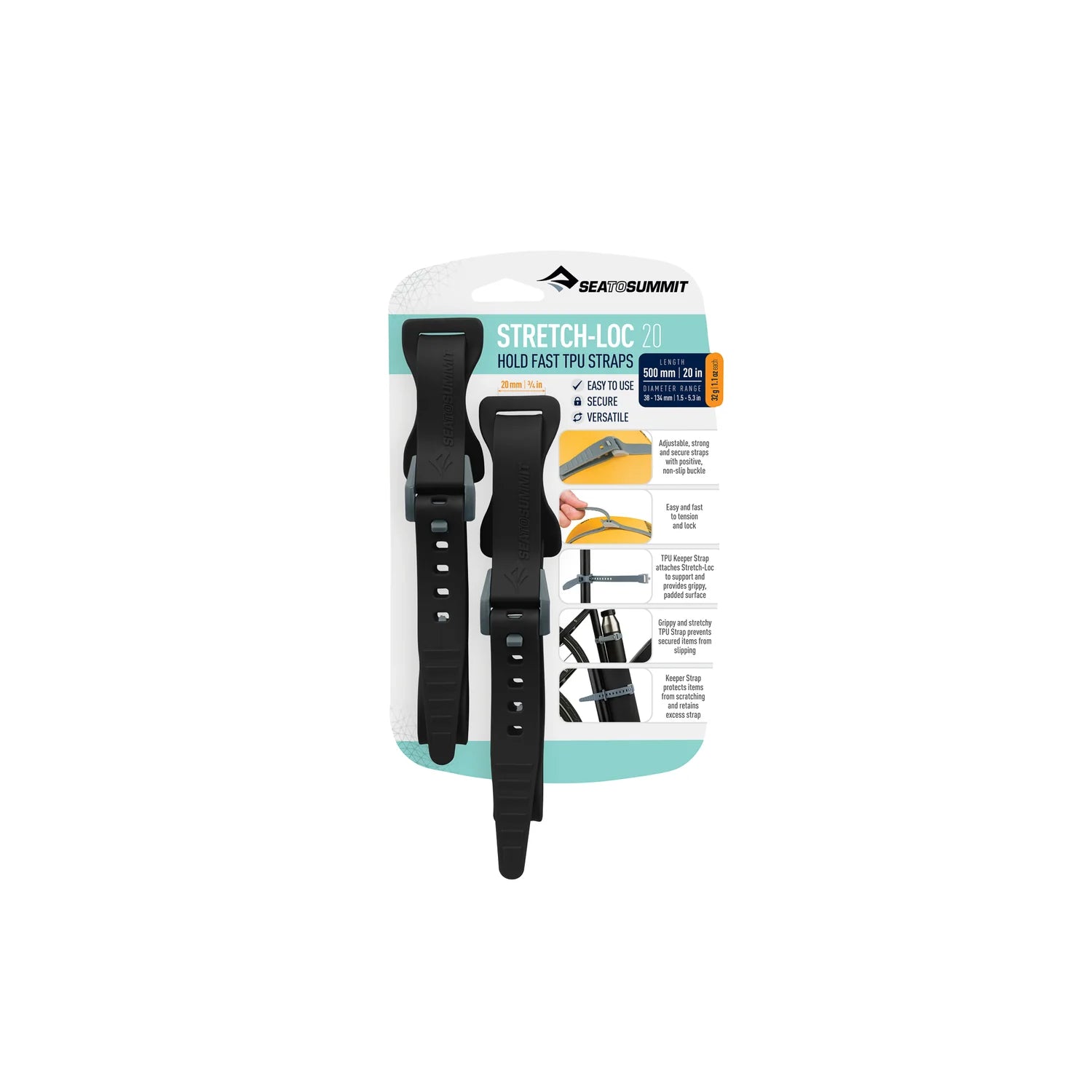Correas de TPU Stretch-Loc 20mm Sea to Summit (Paquete de 2u) 10
