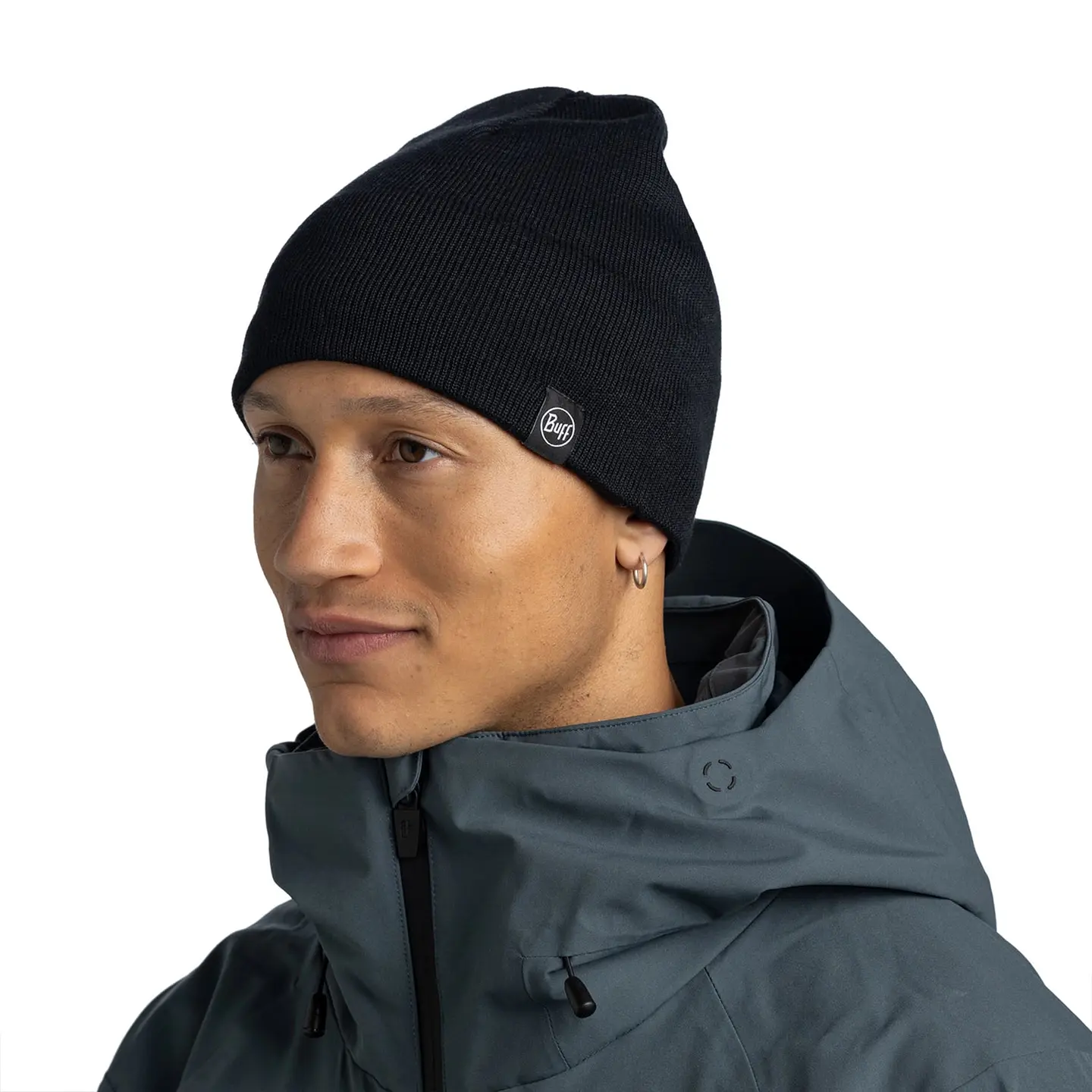 Gorro Tejido con banda de Polar BUFF® Lilon Short Black 4