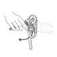 Portatornillos universal adapatable Petzl CARITOOL EVO - Miniatura 4