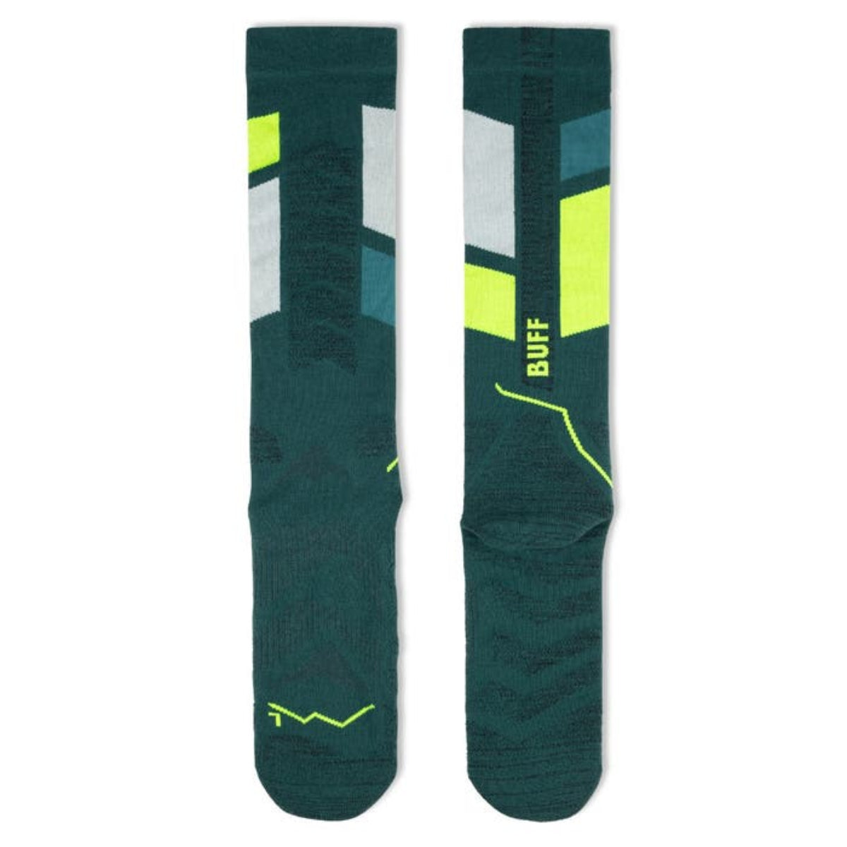 Calcetines Buff ThermoNet® caña extra alta Azul Verdoso 2