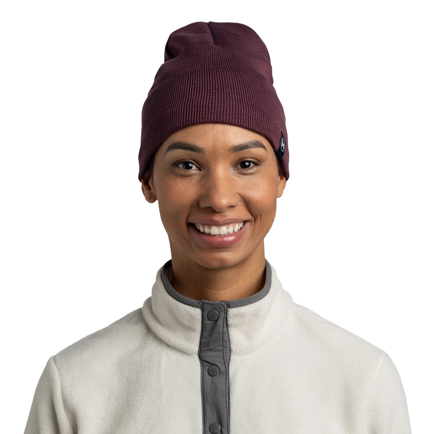 Gorro Tejido con banda de Polar BUFF® Lilon Short Burgundy 3