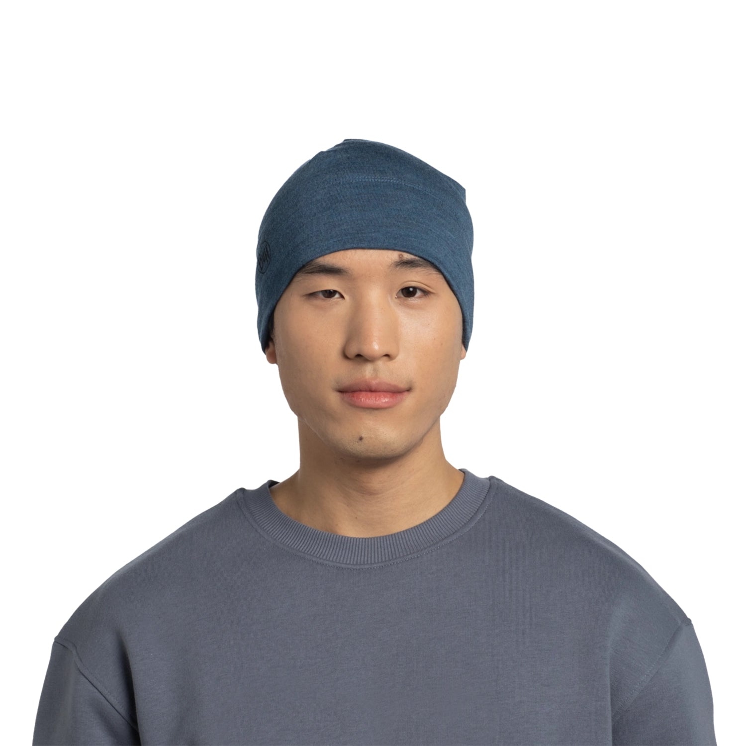 Gorro BUFF® Merino Midweight Melange Tempest Blue 4