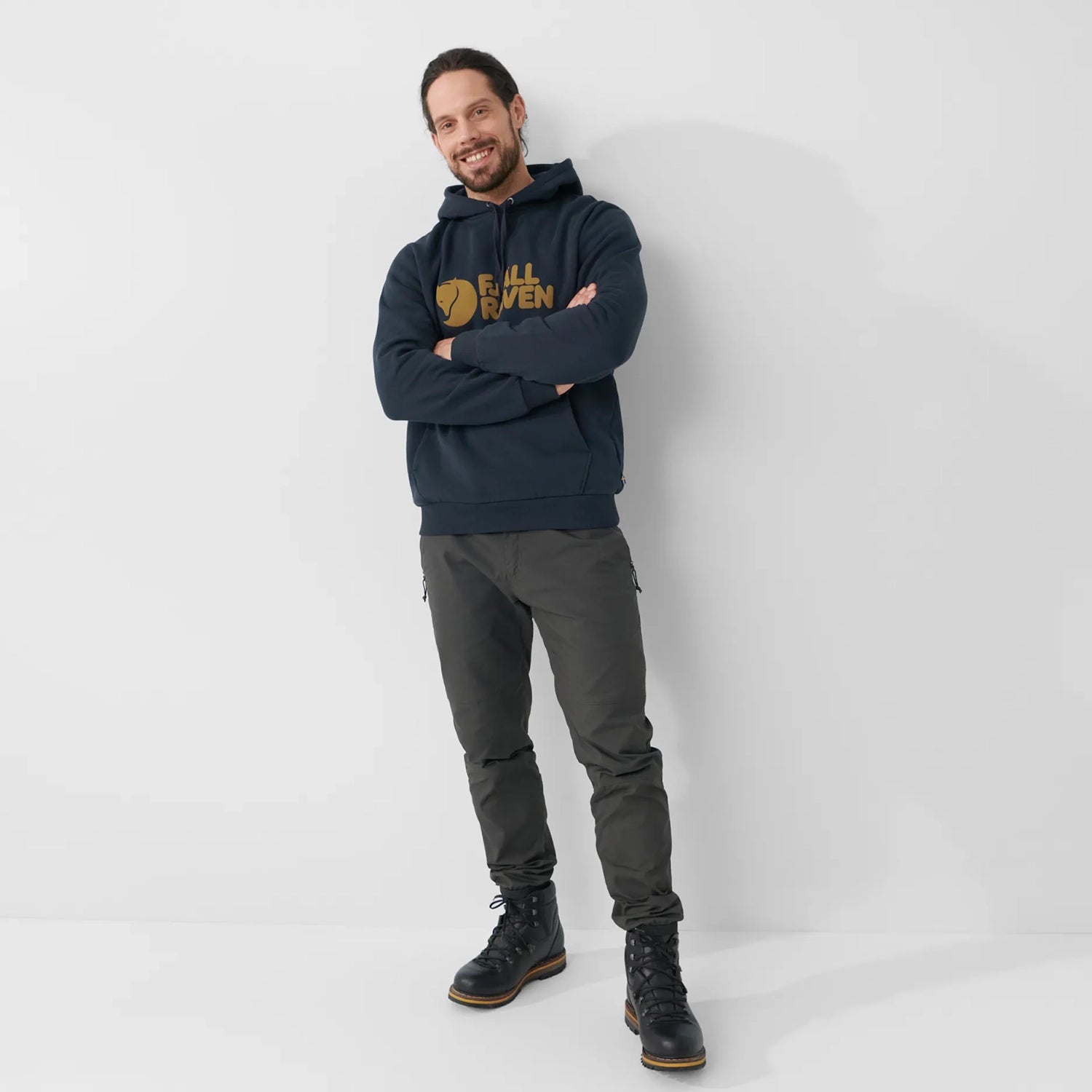 Polerón con Capucha Hombre Fjällräven Logo 8