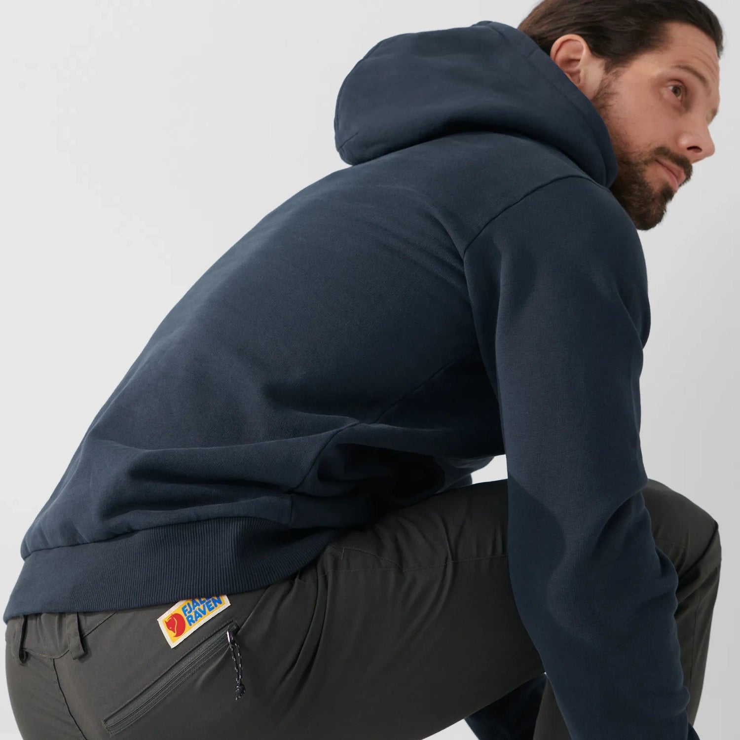Polerón con Capucha Hombre Fjällräven Logo 9