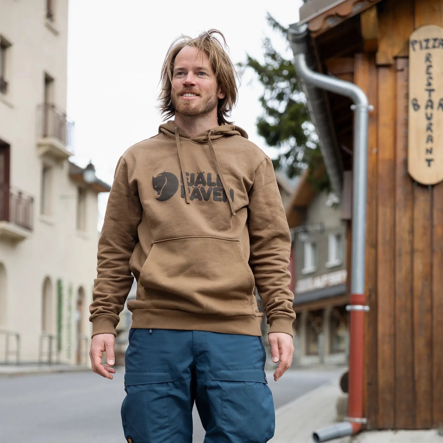 Polerón con Capucha Hombre Fjällräven Logo 12