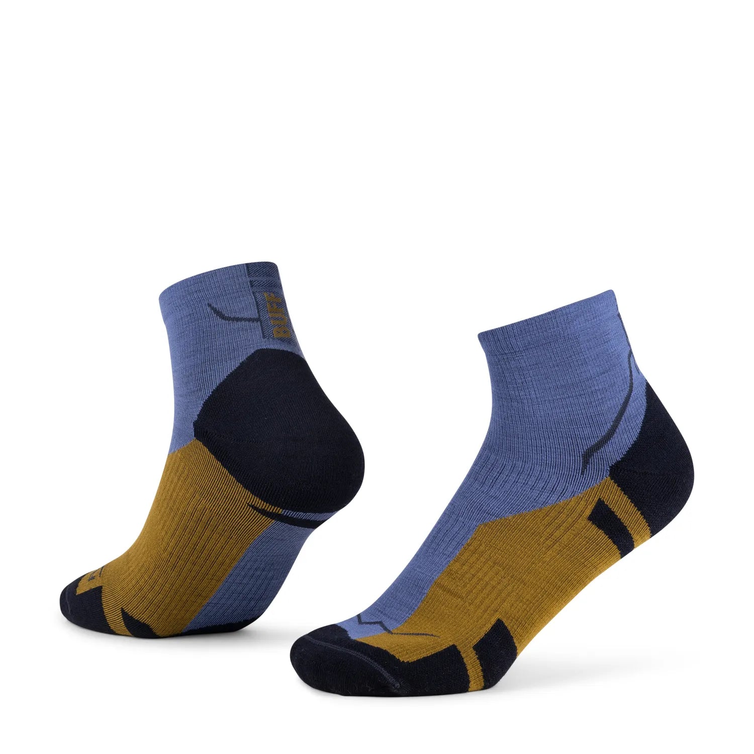 Calcetines BUFF® Lana Merino Grosor Ligero Media Caña Azul 1