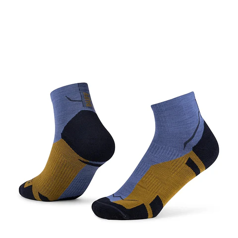 Calcetines BUFF® Lana Merino Grosor Ligero Media Caña Azul