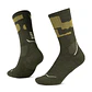 Calcetines BUFF® Lana Merino Grosor Medio Caña Alta Verde Beetle - Miniatura 1