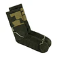 Calcetines BUFF® Lana Merino Grosor Medio Caña Alta Verde Beetle - Miniatura 2