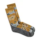 Calcetines BUFF® Lana Merino Grosor Ligero Caña Alta Kaki Umber - Miniatura 2