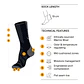 Calcetines BUFF® Lana Merino Grosor Ligero Caña Alta Kaki Umber - Miniatura 4