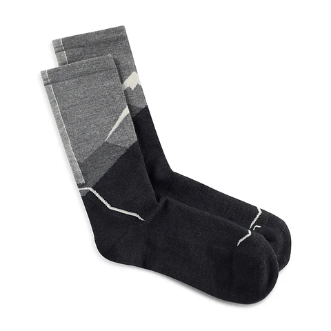 Calcetines BUFF® Lana Merino Grosor Ligero Caña Alta Grafito