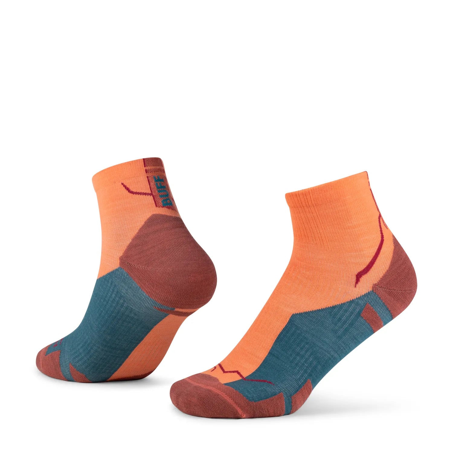 Calcetines BUFF® Lana Merino Grosor Ligero Media Caña Flamingo 1