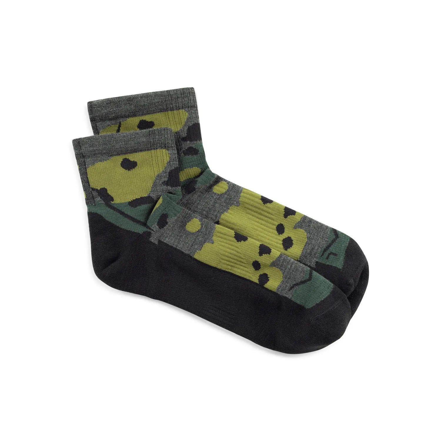Calcetines BUFF® Lana Merino Grosor Ligero Media Caña Gris 2