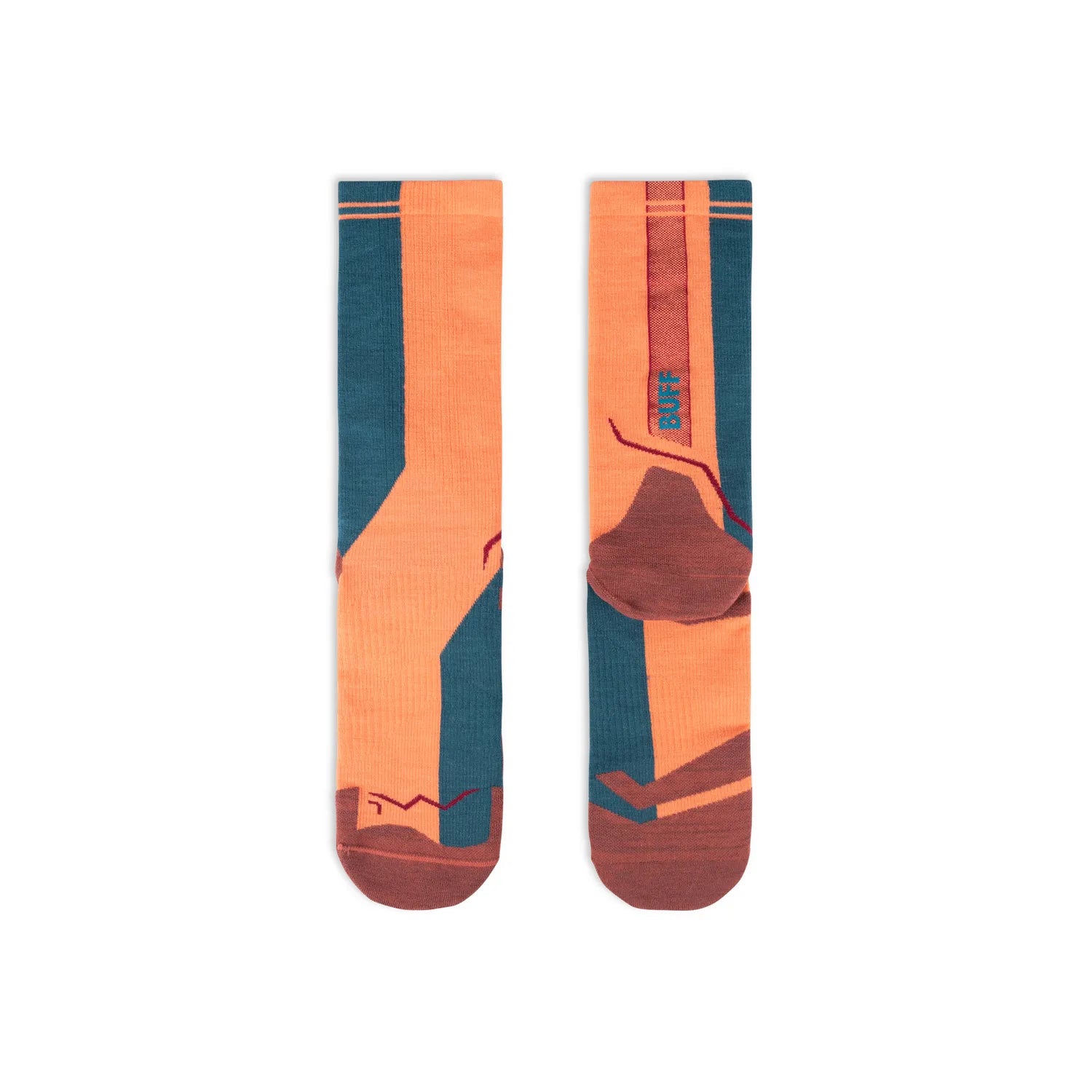 Calcetines BUFF® Lana Merino Grosor Ligero Caña Alta Flamingo 3