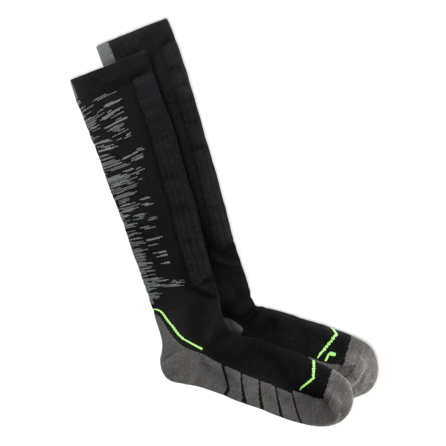 Calcetines BUFF® Lana Merino Gruesos Caña Extra Alta Negro 2