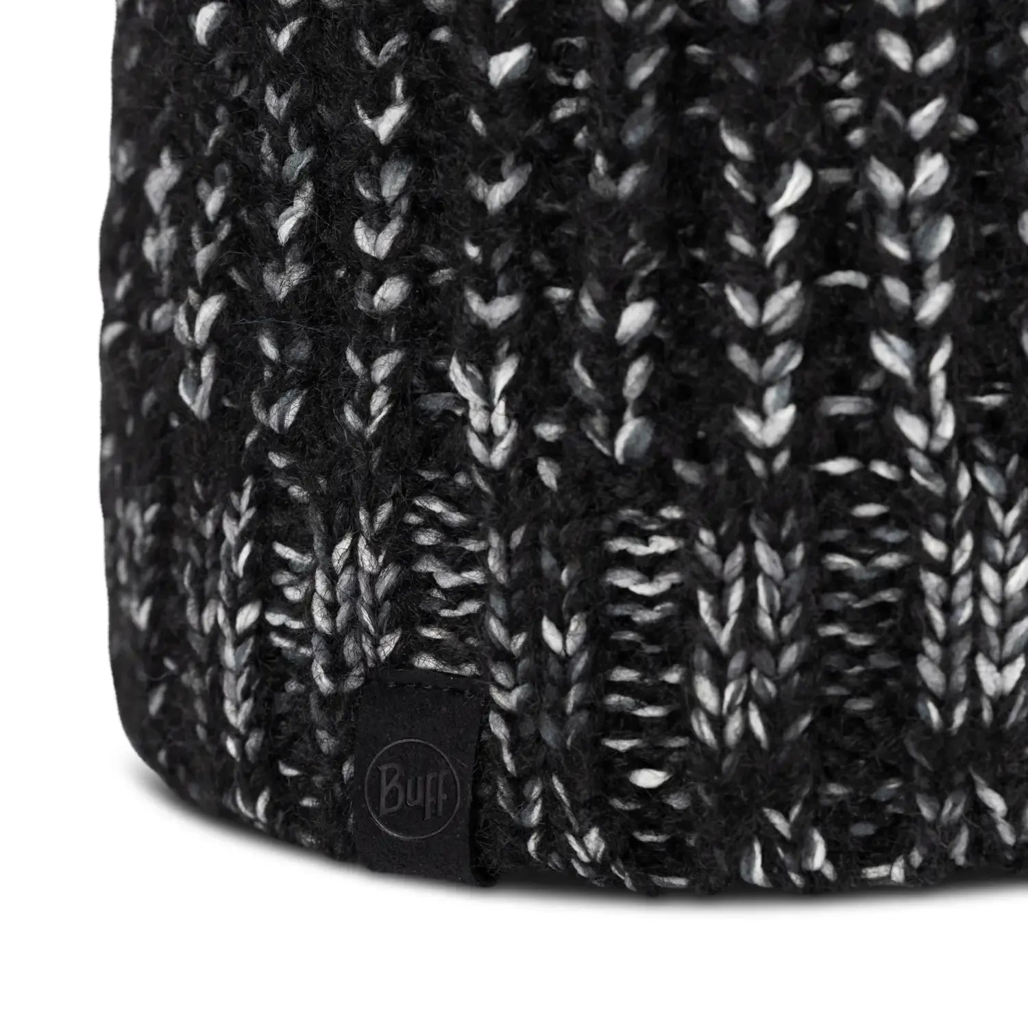 Gorro Tejido BUFF® con Banda de Polar Dalia Negro 2