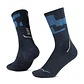 Calcetines BUFF® Lana Merino Grosor Medio Caña Alta Azul Noche - Miniatura 1