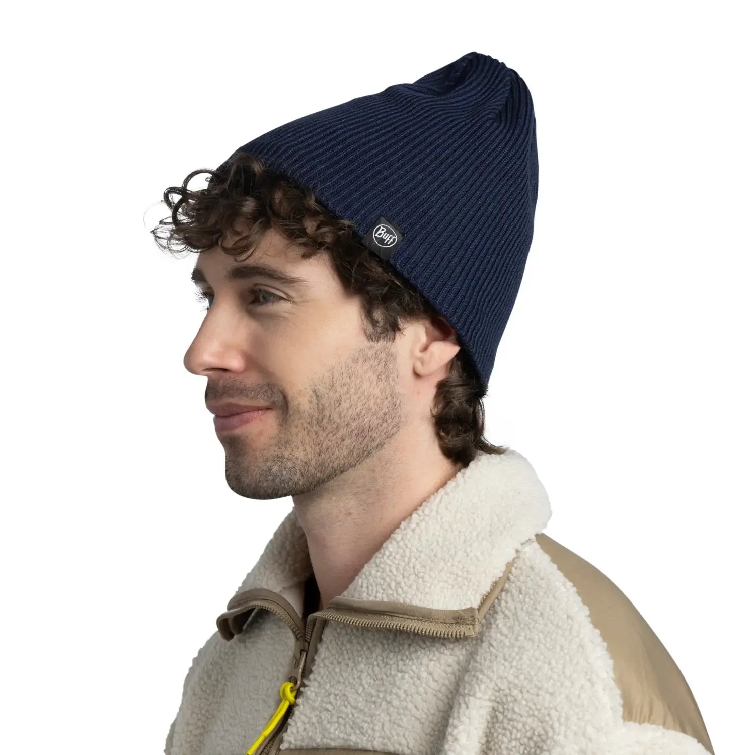 Gorro Tejido BUFF® Renvi con Forro Completo de Polar Renvi Azul Noche 4