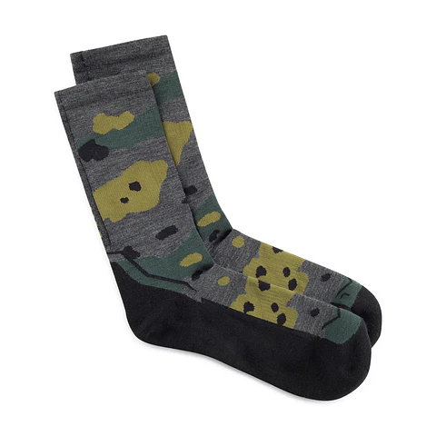 Calcetines BUFF® Lana Merino Grosor Ligero Caña Alta Gris