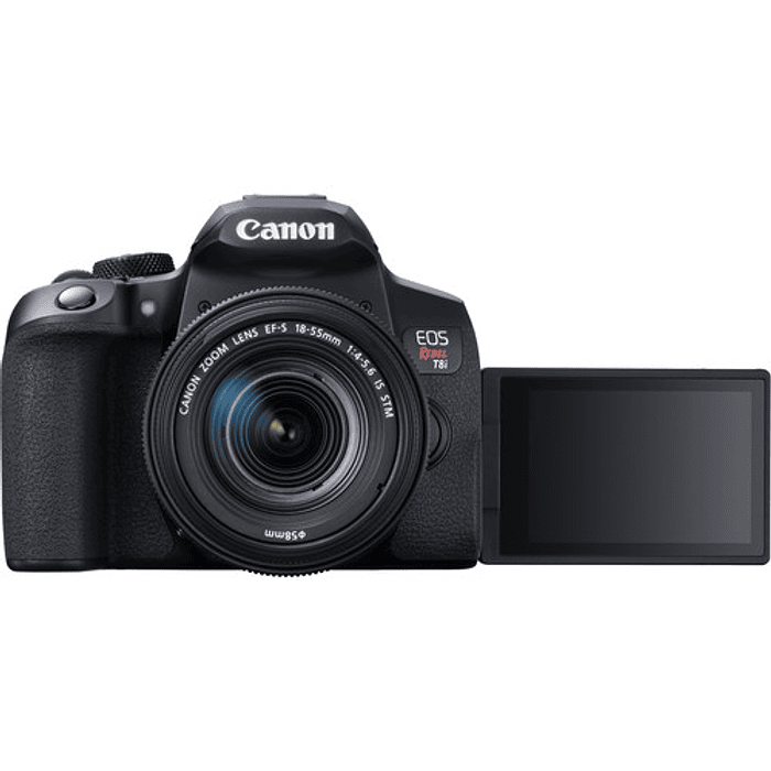 Cámara Canon EOS Rebel T8i DSLR con lente de 18-55 mm f/4-5,6 IS STM. 10