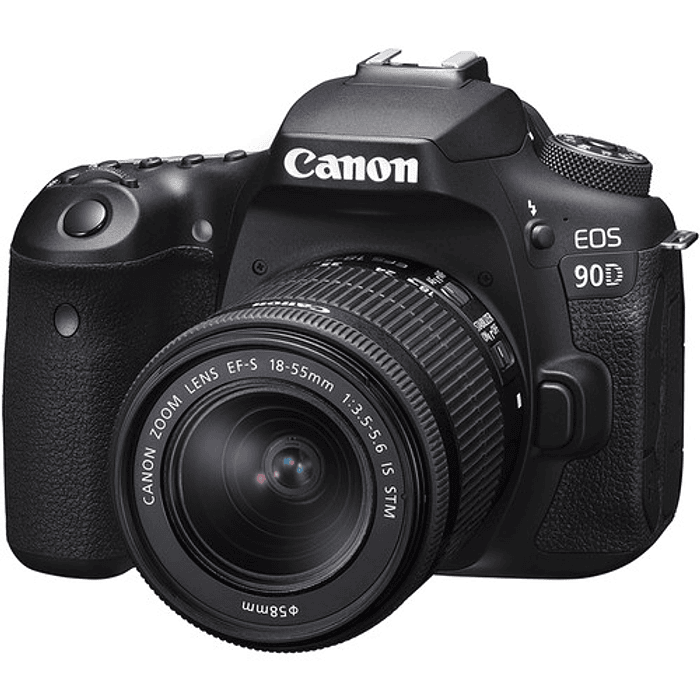 Cámara Canon EOS 90D DSLR con lente de 18-55 mm. f / 3,5-5,6 IS STM 1